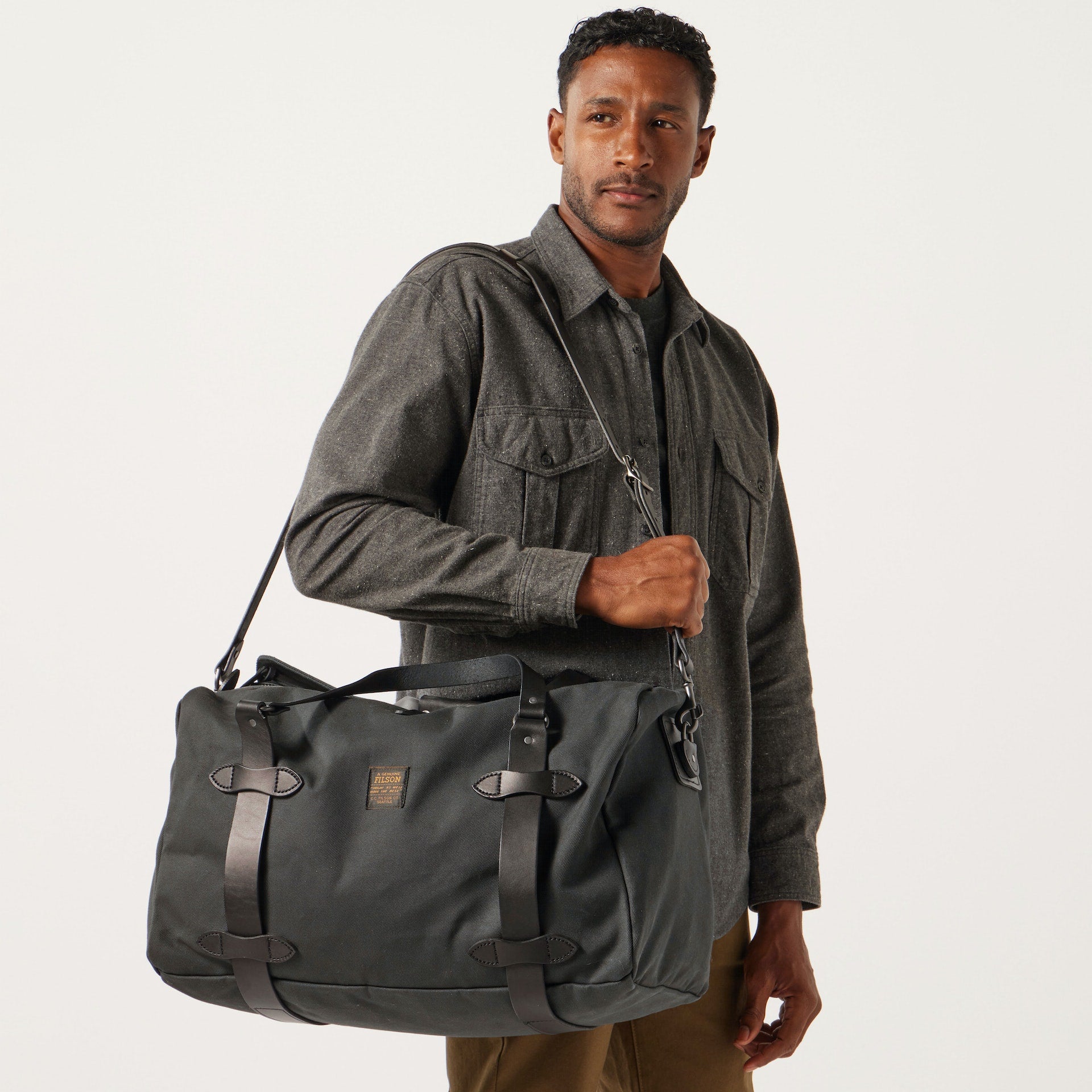 Medium rugged twill duffle sales bag