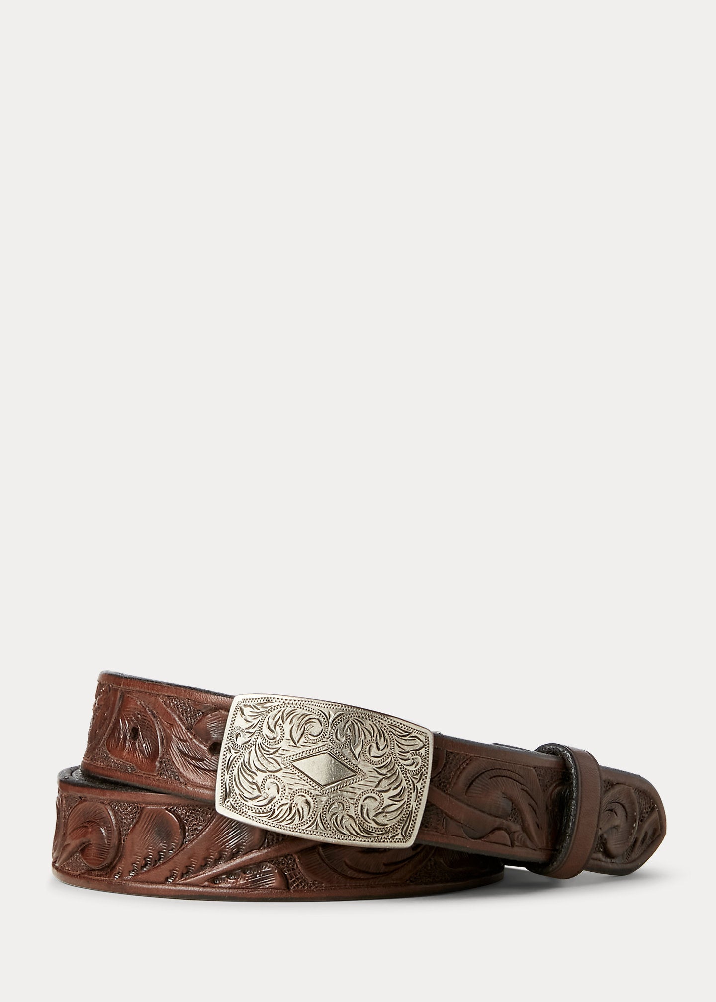 RRL Hand-Tooled Leather Belt