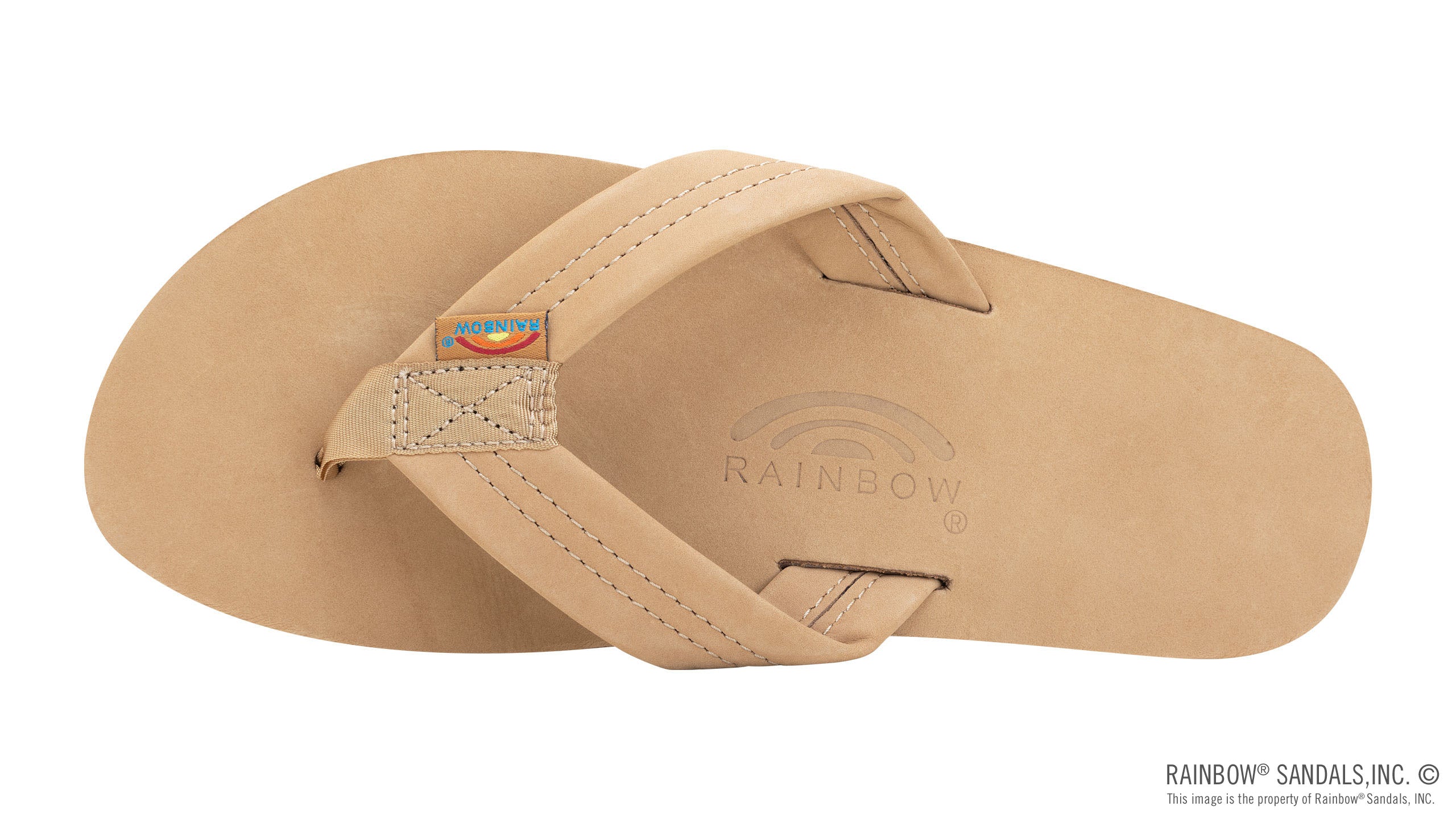 Single Layer Premier Leather with Arch Support 1" Strap - Sierra Brown