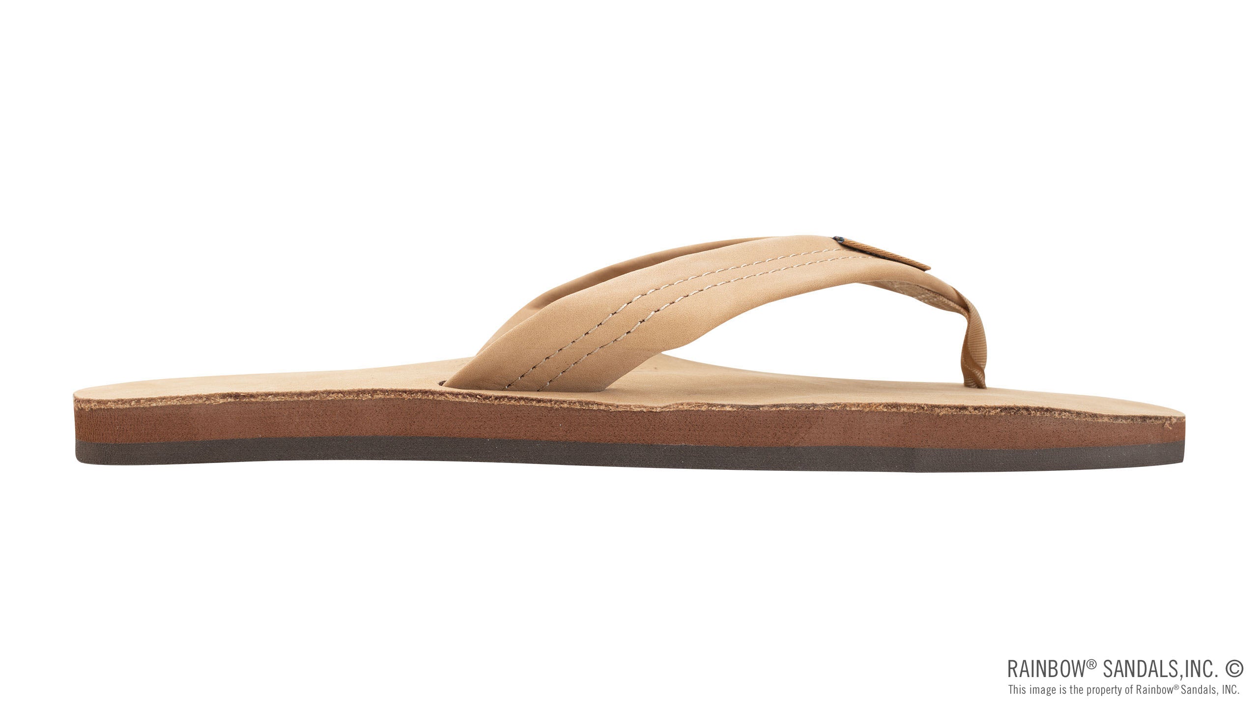 Single Layer Premier Leather with Arch Support 1" Strap - Sierra Brown