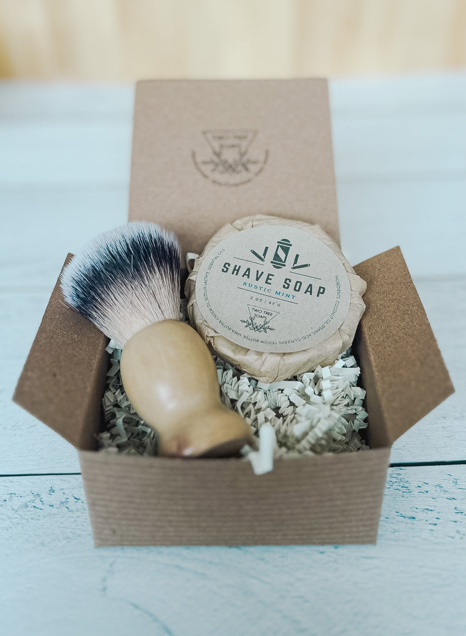 Handmade Shave Soap /  Brush / Bowl Gift Set