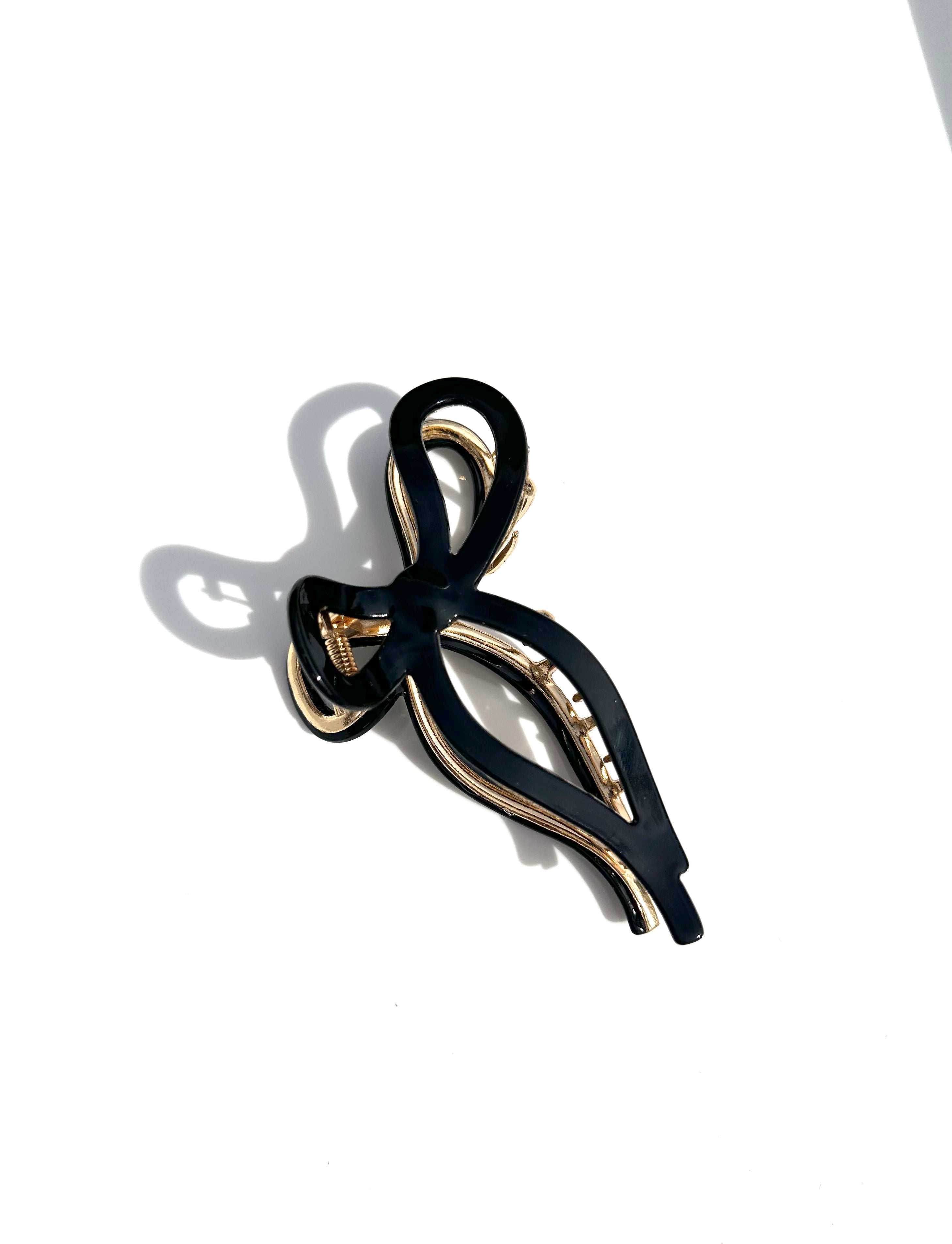 Hand-Painted Ballet Bow Acetate Claw Clip | Eco-Friendly