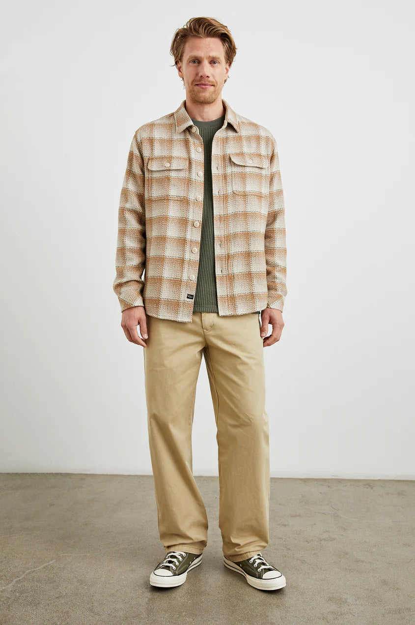 Berkshire shirt jacket - Sienna Sunset