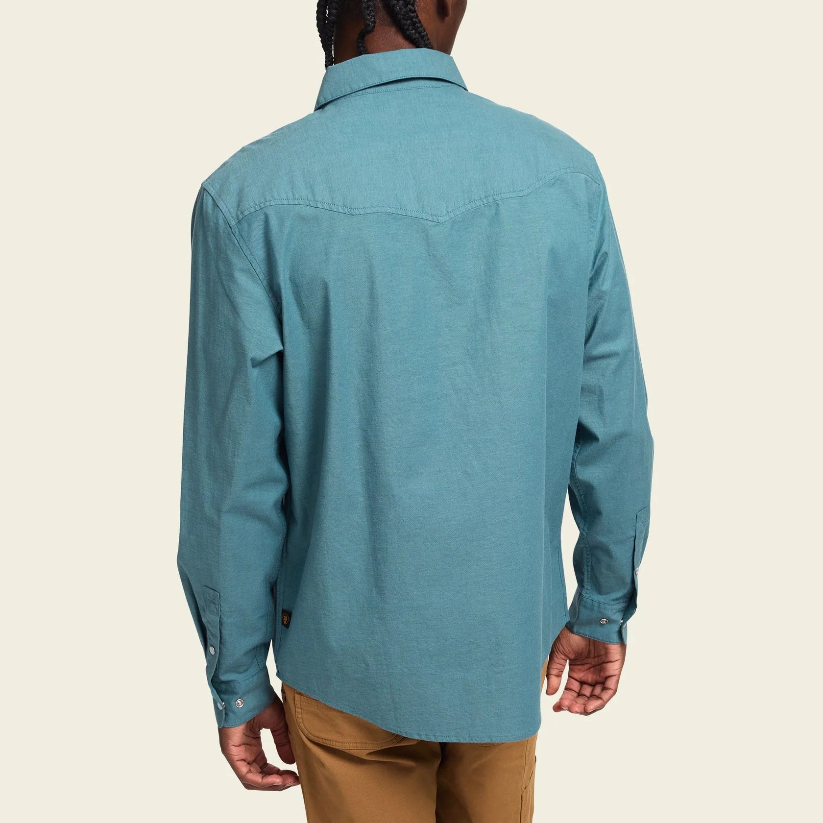 Crosscut Deluxe Snapshirt - Teal Oxford : Noche De Paz