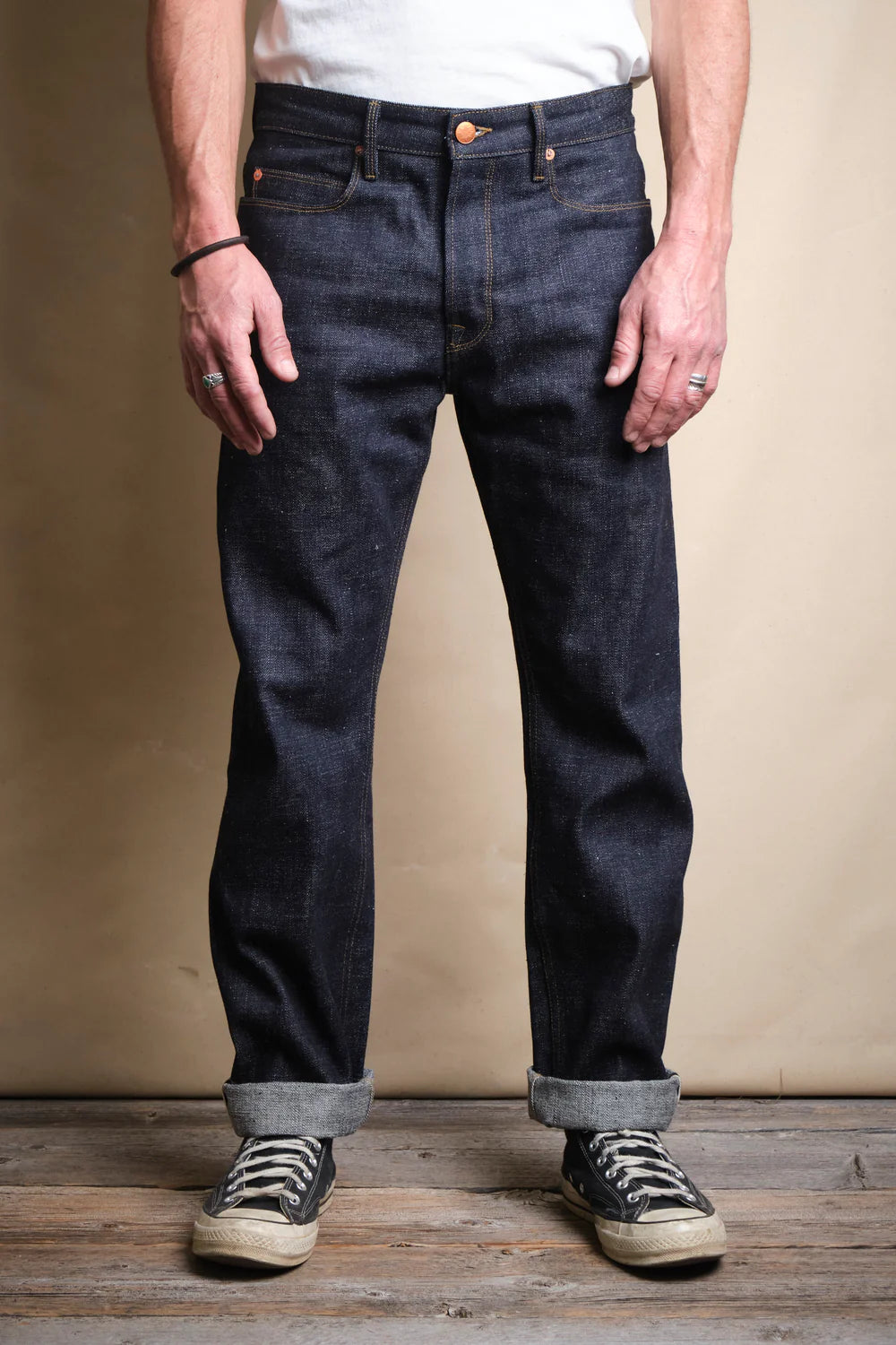 TRABUCO CLASSIC STRAIGHT 17 OZ INDIGO SLUB DENIM