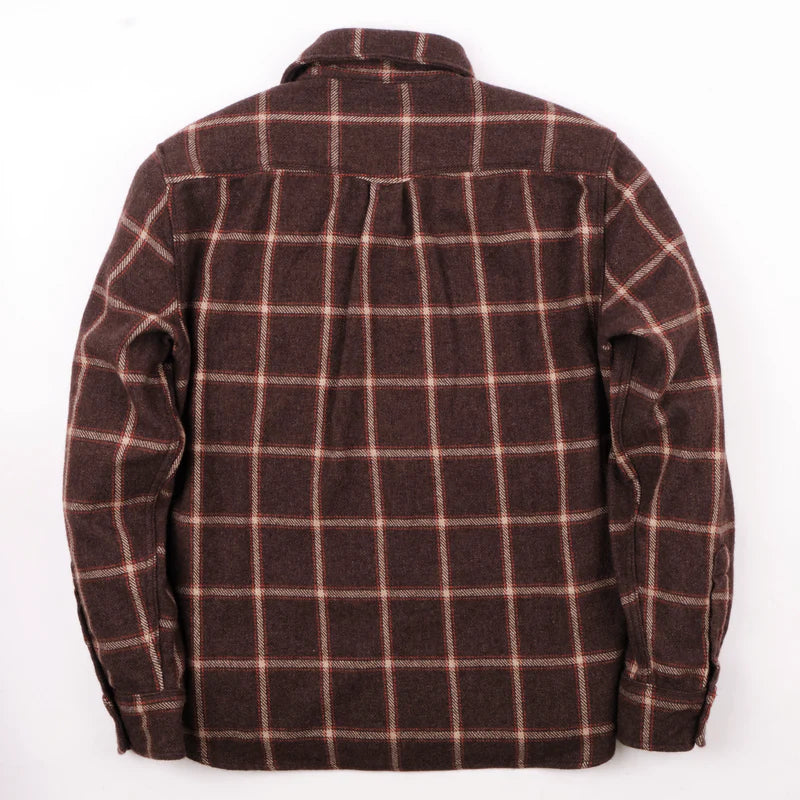 KAMAS BROWN WOOL PLAID