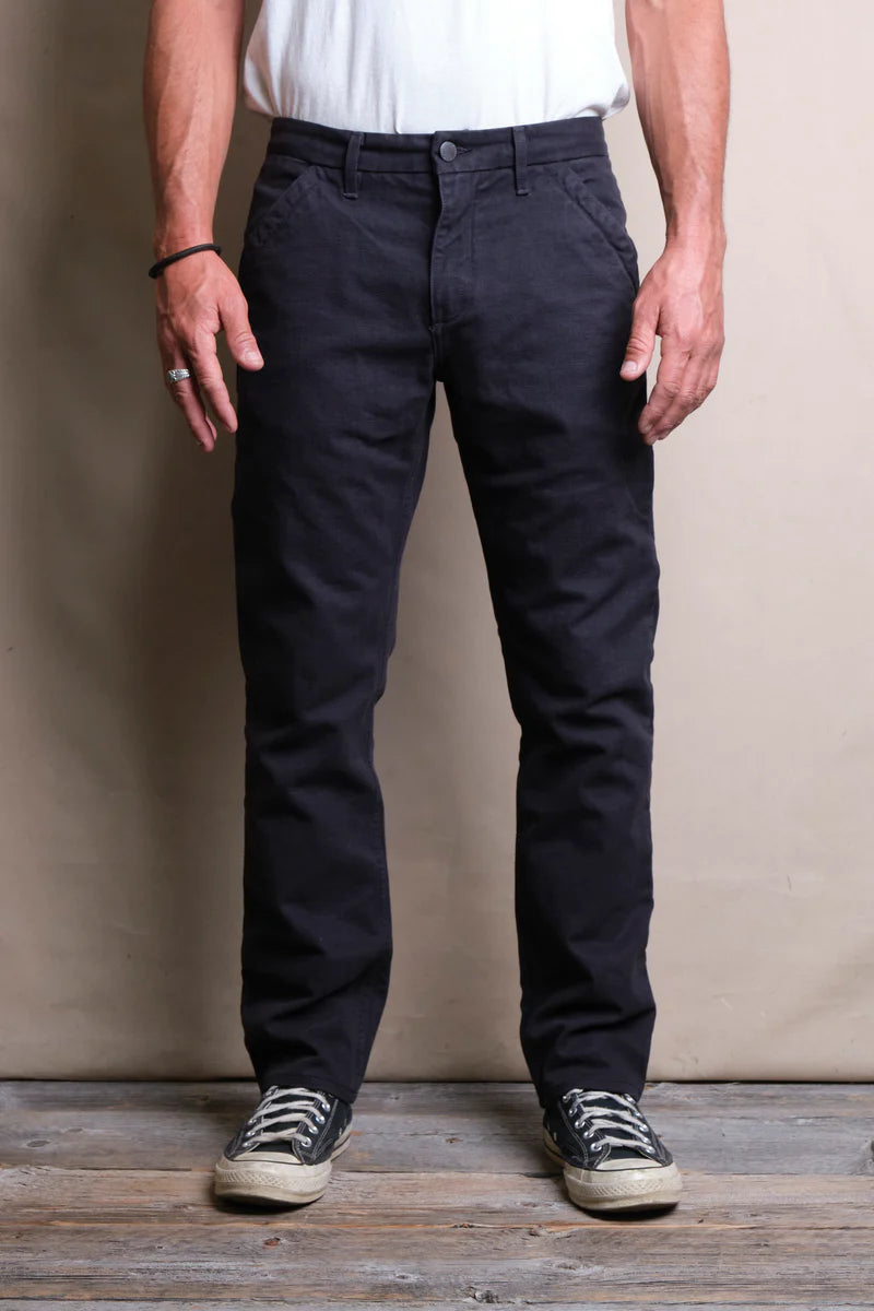 WORKERS CHINO SLIM FIT 14 OUNCE SLUB BLACK