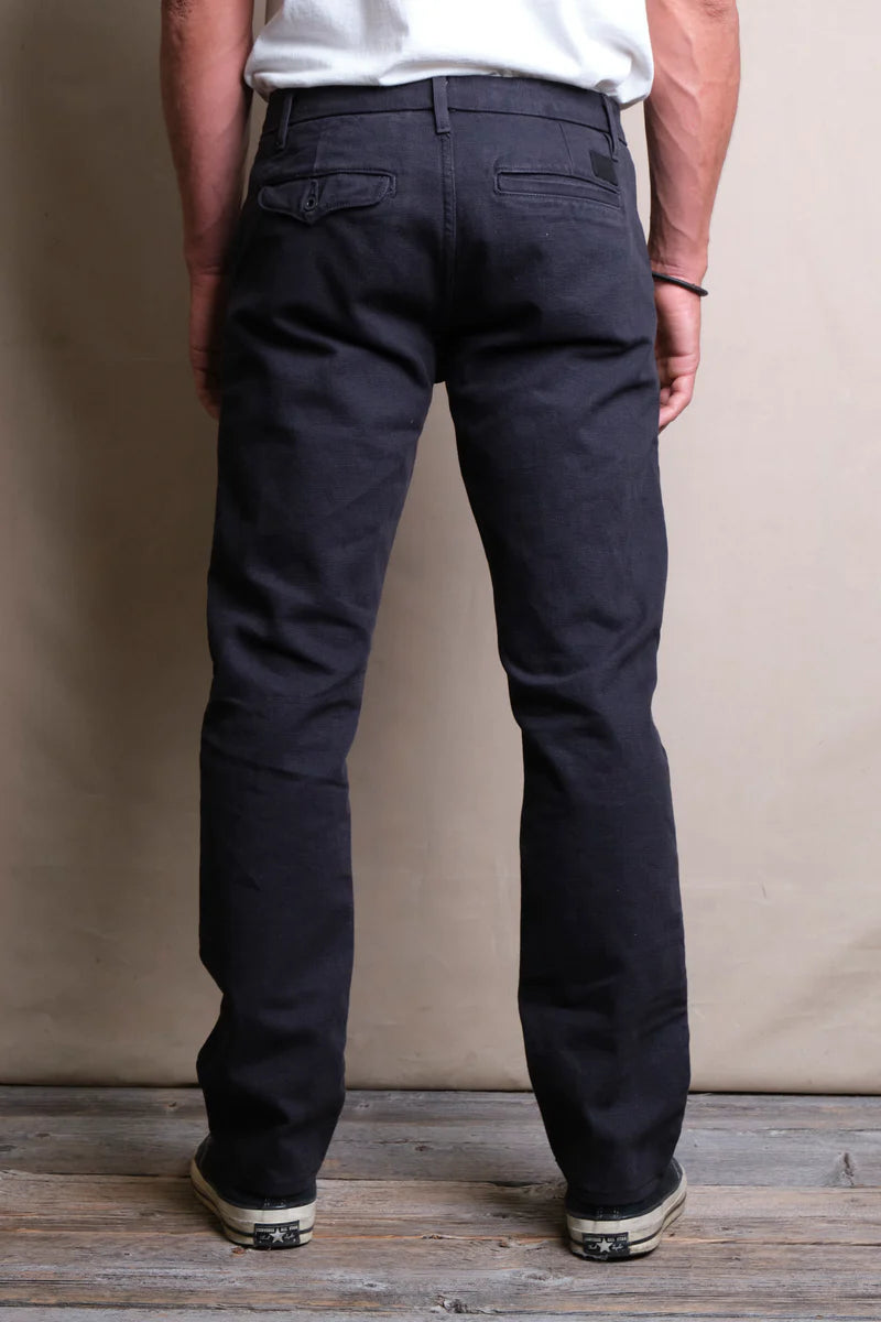 WORKERS CHINO SLIM FIT 14 OUNCE SLUB BLACK