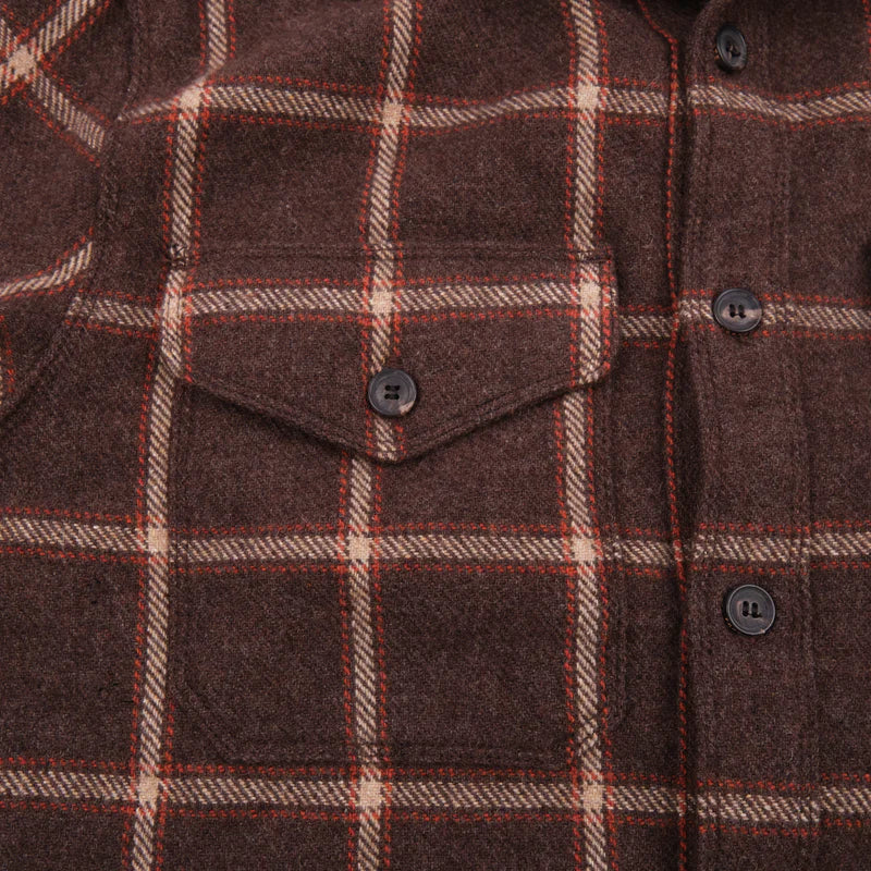 KAMAS BROWN WOOL PLAID