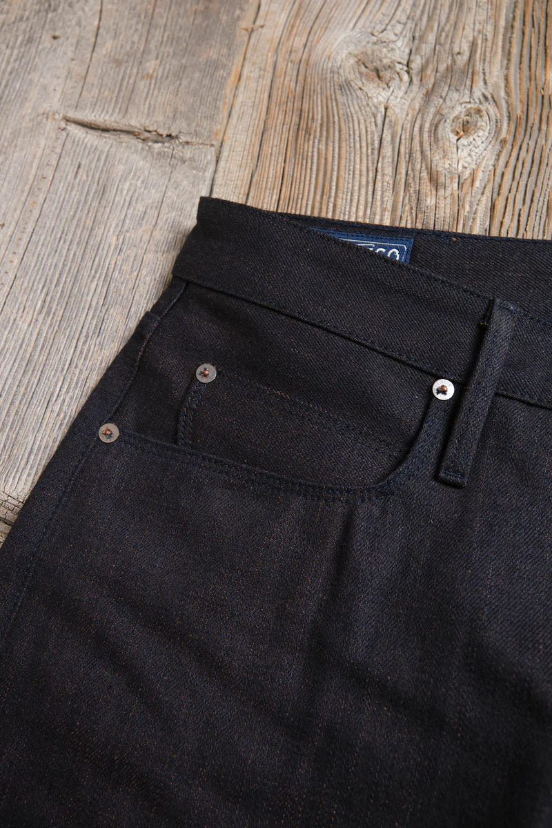 TRABUCO CLASSIC STRAIGHT 16 OZ BLUE BROWN DENIM