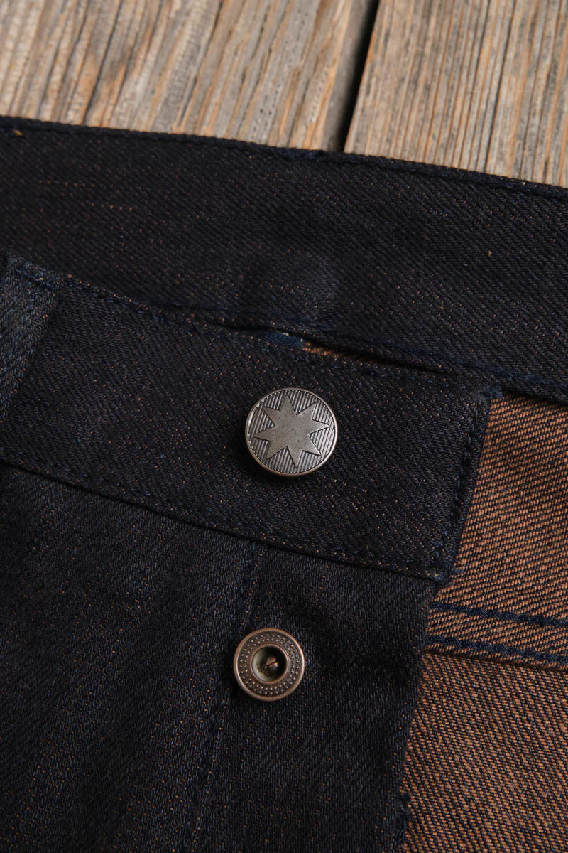 TRABUCO CLASSIC STRAIGHT 16 OZ BLUE BROWN DENIM