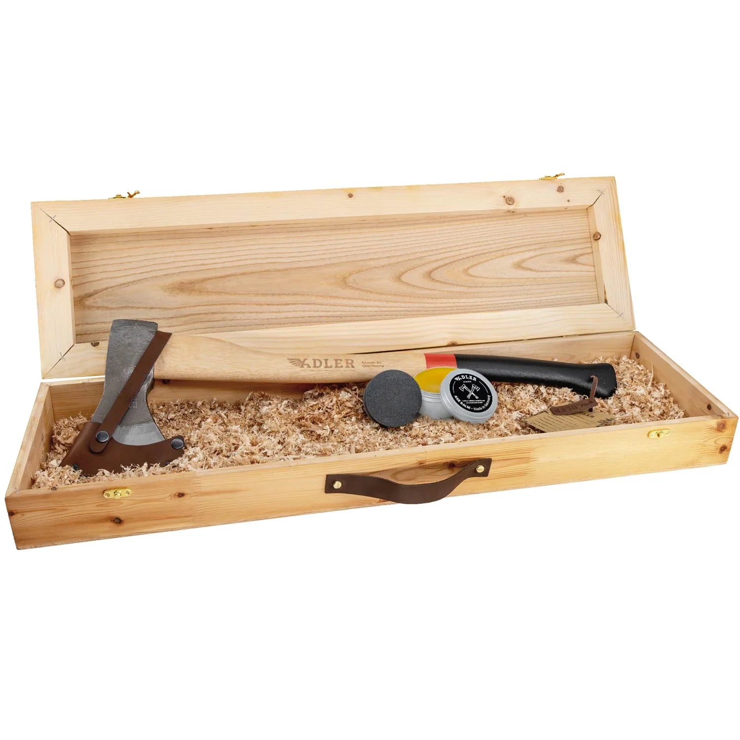 Rheinland Axe Gift Set (incl. Wooden Box) Red Stripe