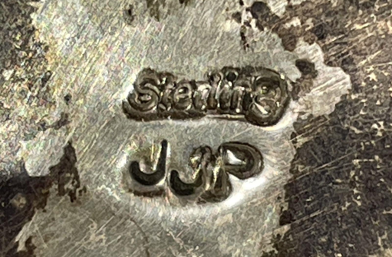 925 Sterling Turquoise Southwest Style Signed "JJP"