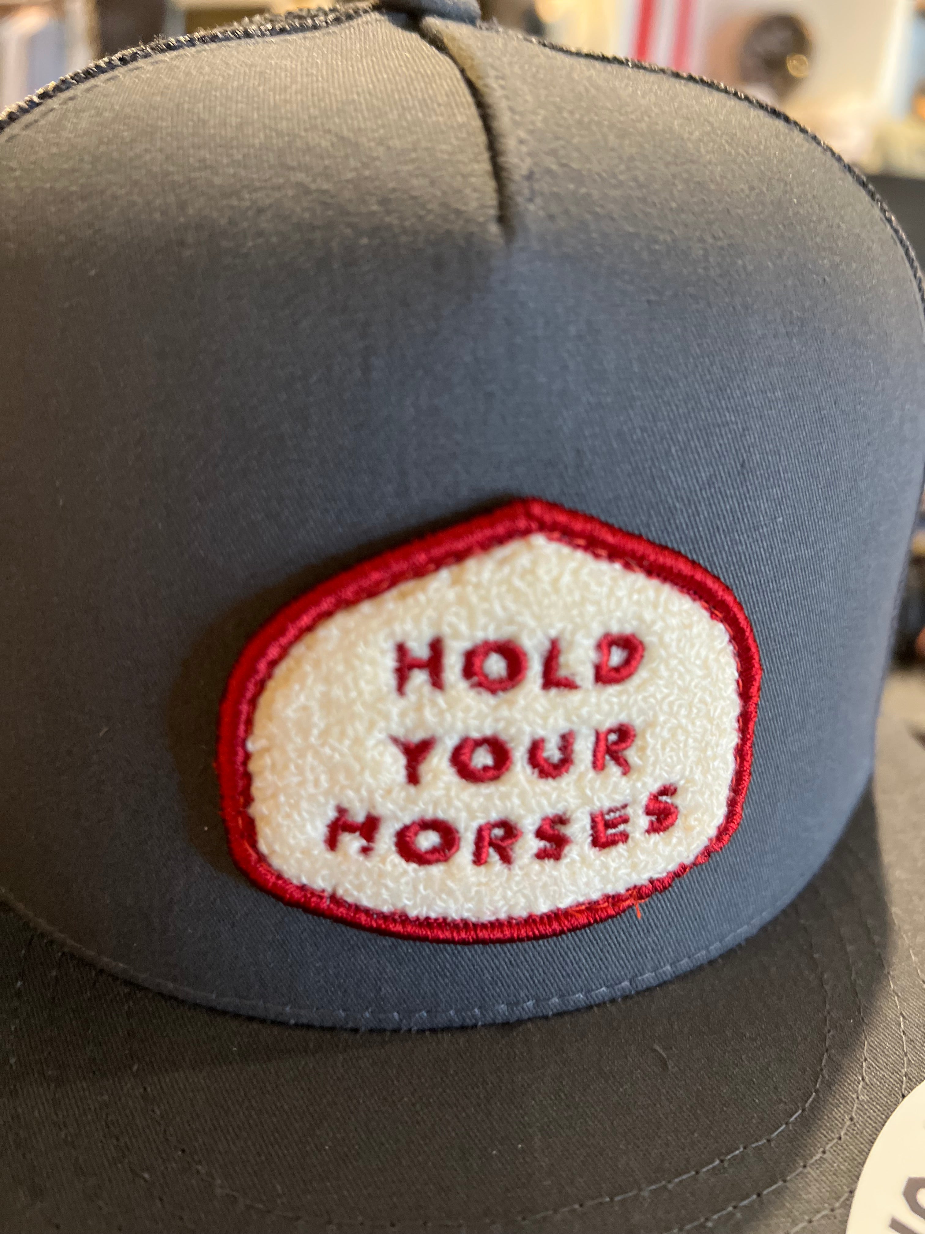 Hold Your Horses Trucker - Blood/Grey