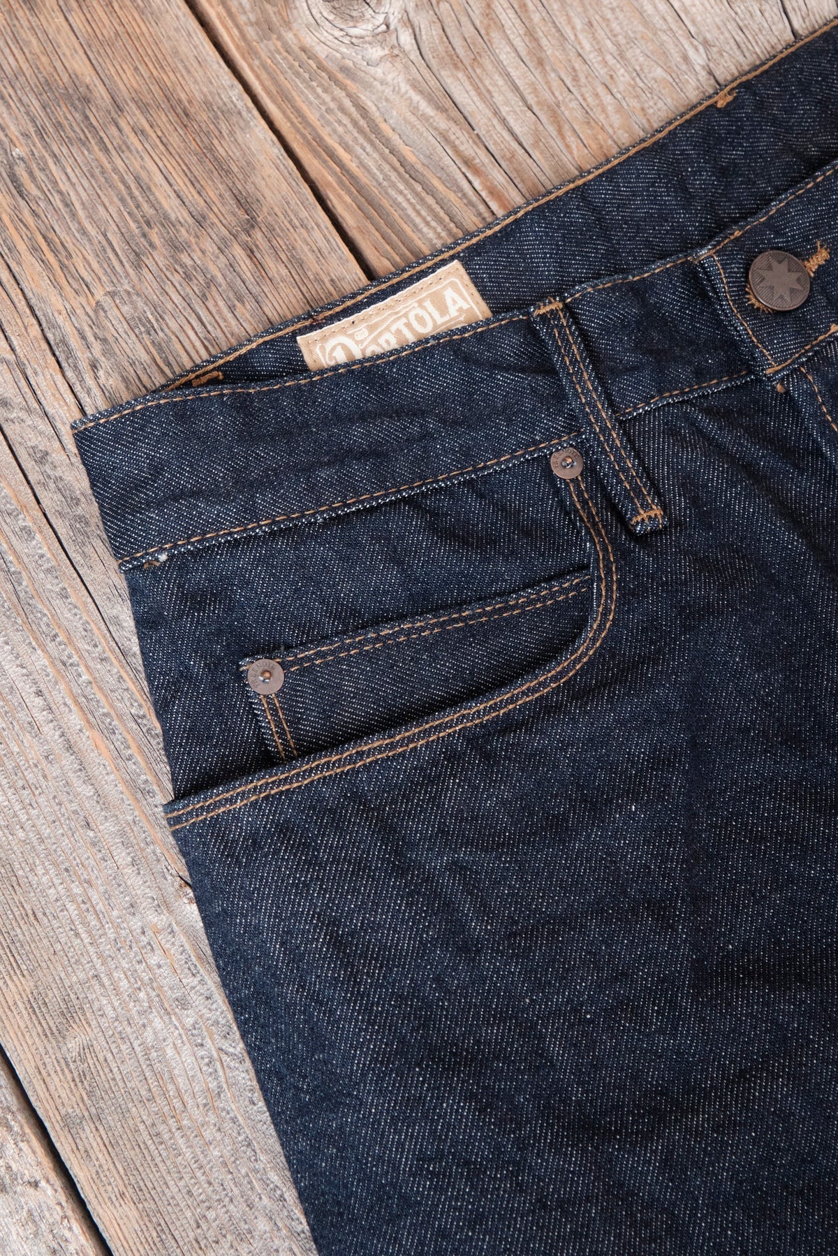 PORTOLA CLASSIC TAPER 15 OUNCE RINSED DENIM