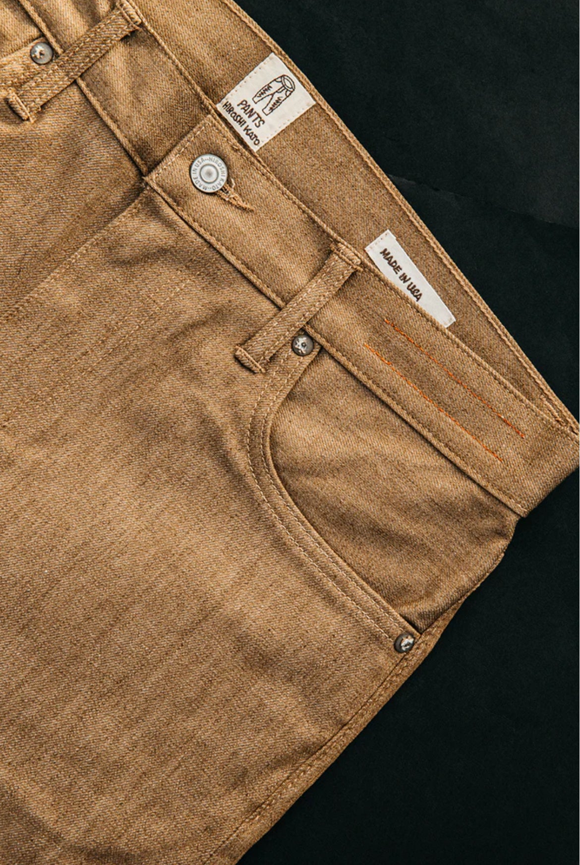 The Pen Slim - Copper Raw 10.5oz Selvedge