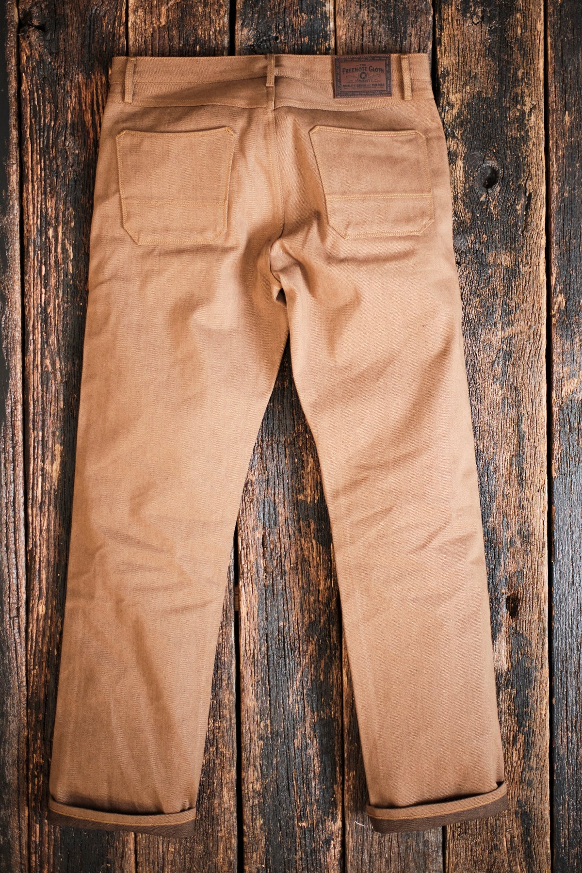 WILKES WESTERN 15 OUNCE BROWN DENIM