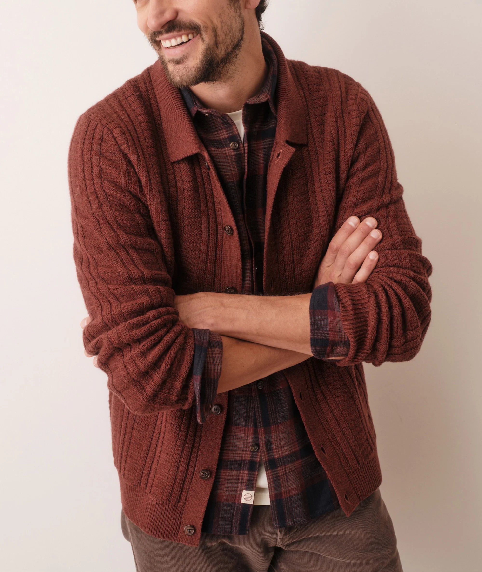 Arthur Sweater Button Down - Veneer