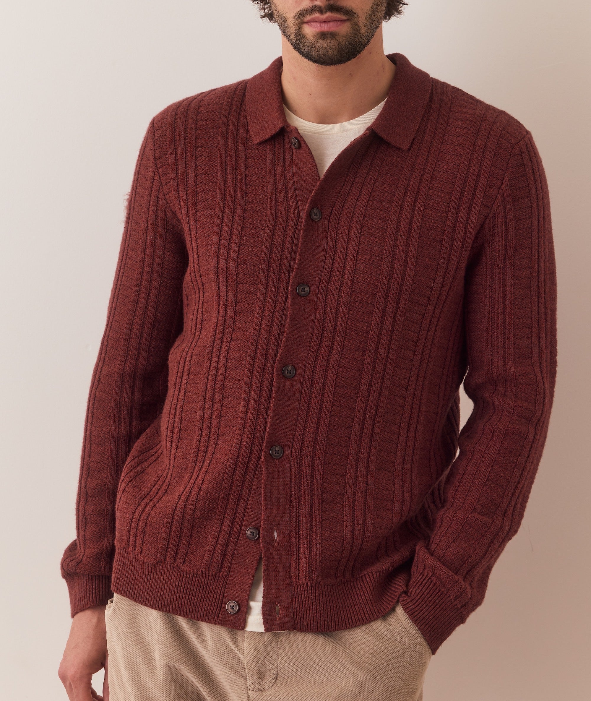 Arthur Sweater Button Down - Veneer