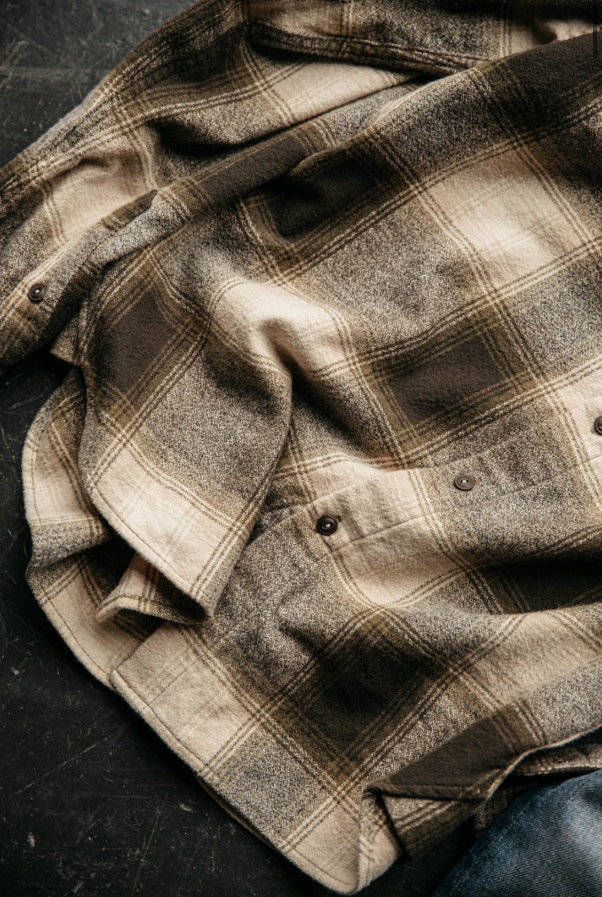 The Ripper Organic Cotton Plaid - Green Beige