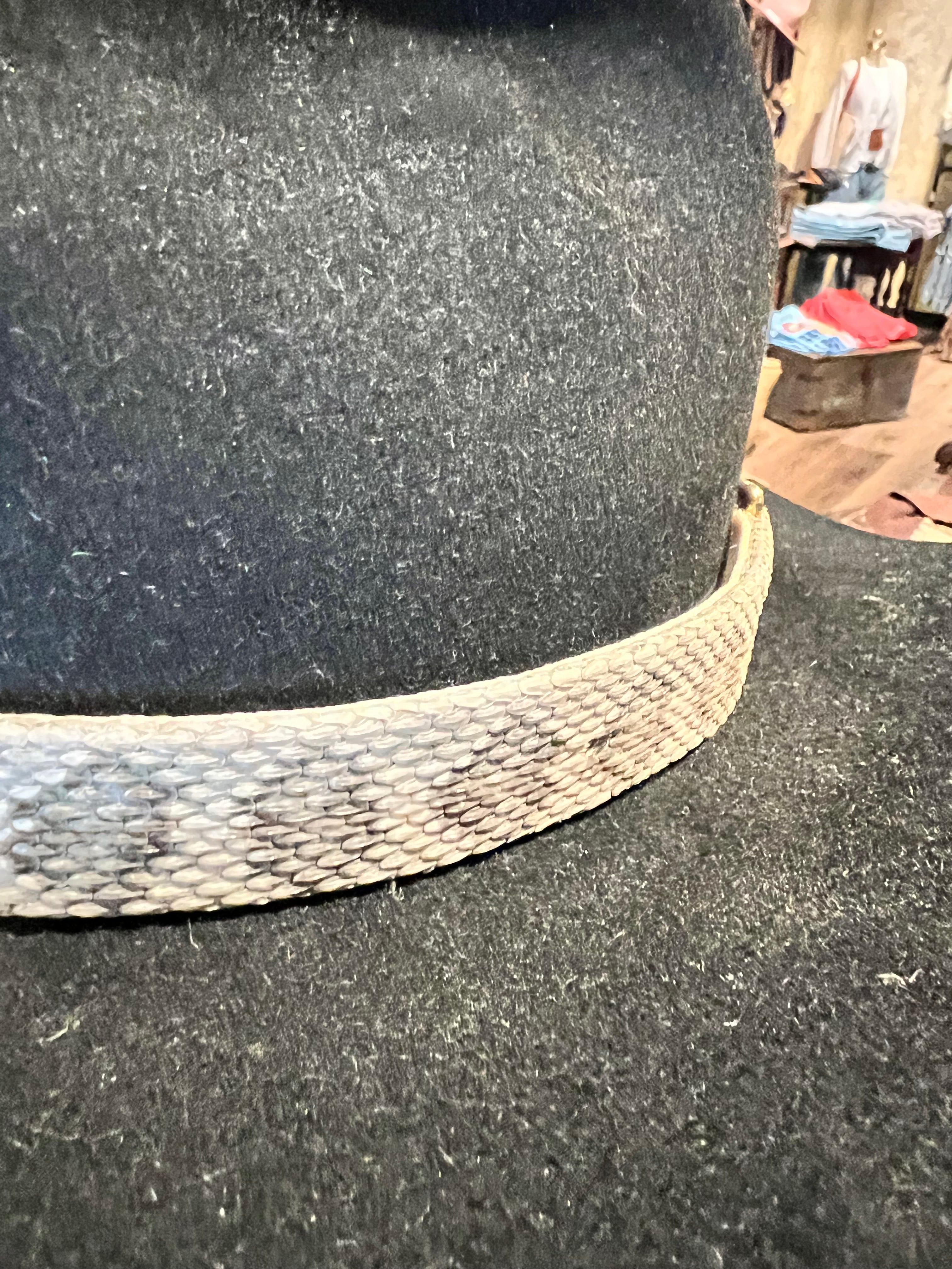 Handmade Genuine Rattlesnake Hat Band