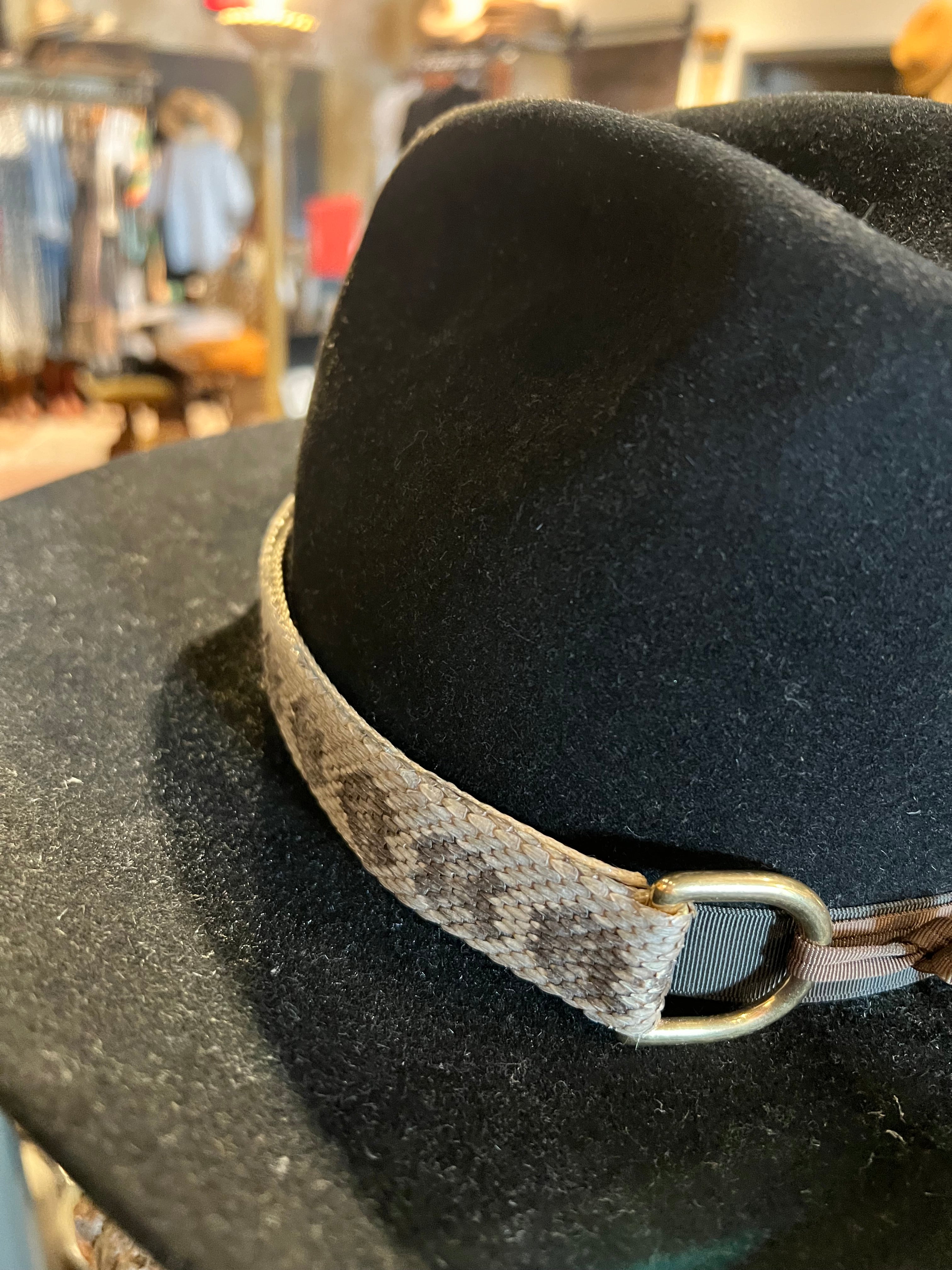 Handmade Genuine Rattlesnake Hat Band