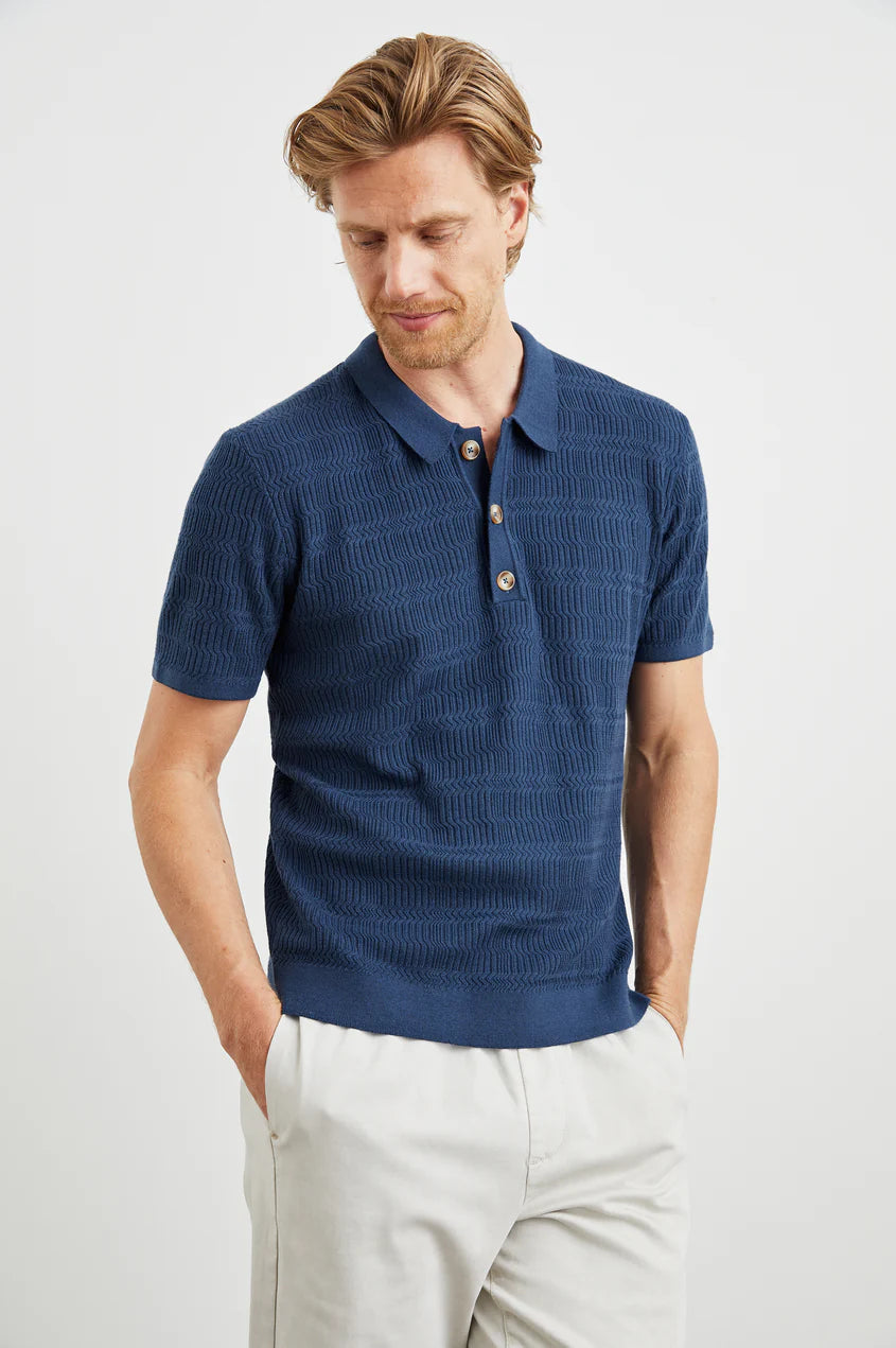 Nathan Polo Shirt - Peterson Blue