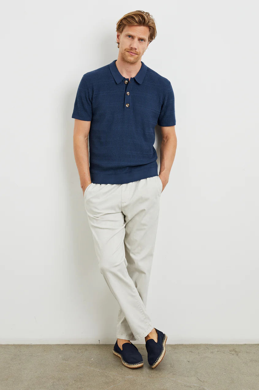 Nathan Polo Shirt - Peterson Blue