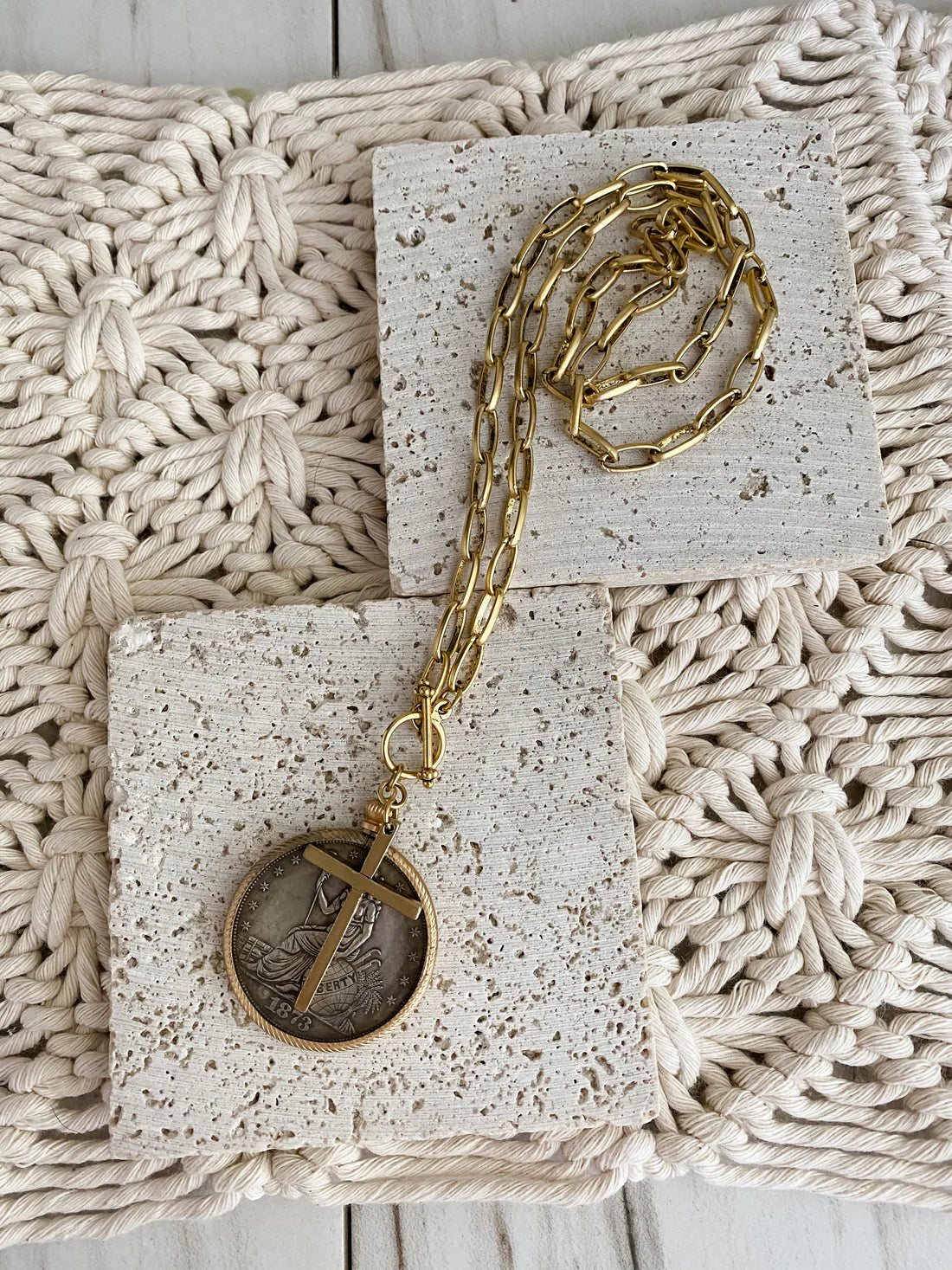 Relic Necklace - Matte Gold 18"