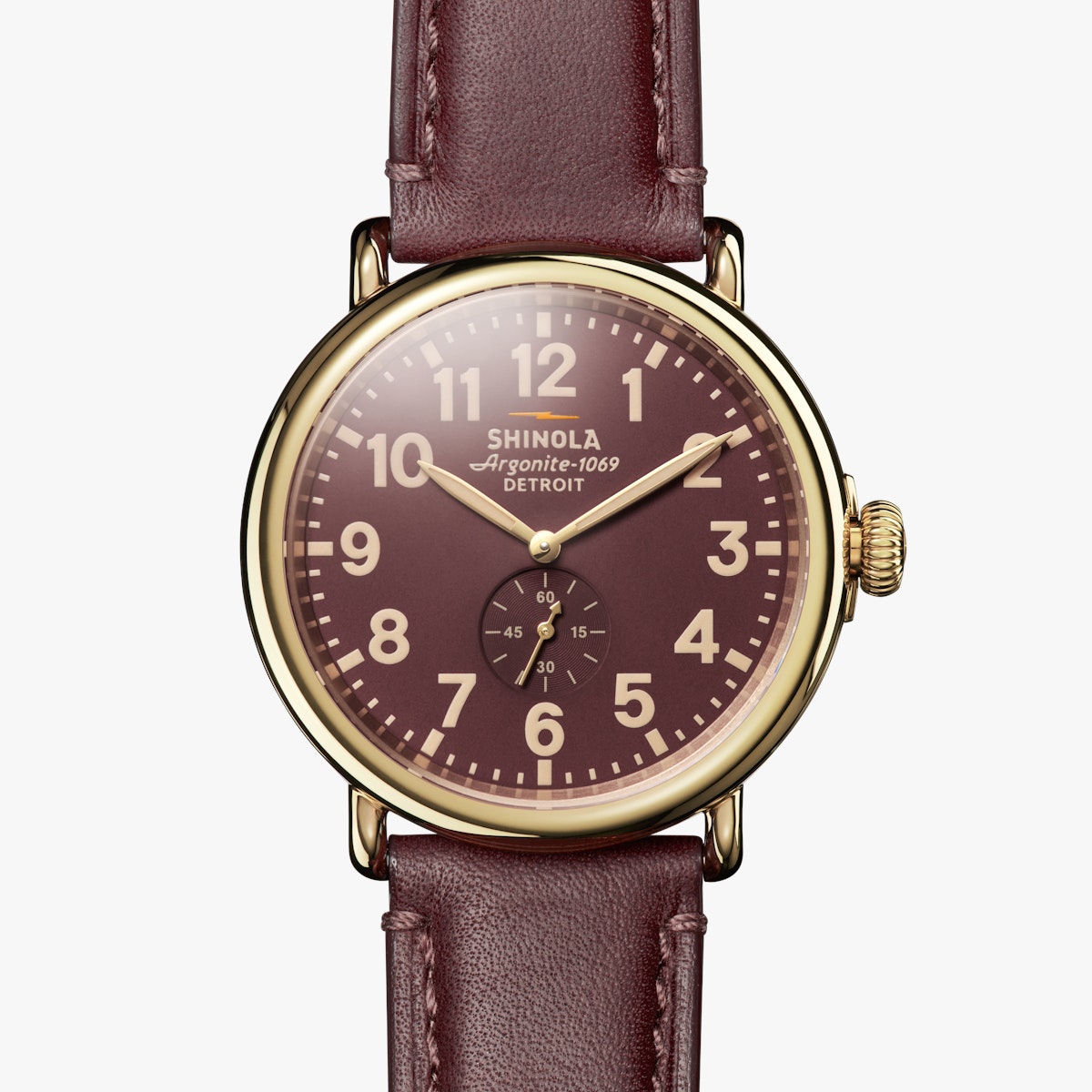 The Runwell 47mm - Oxblood