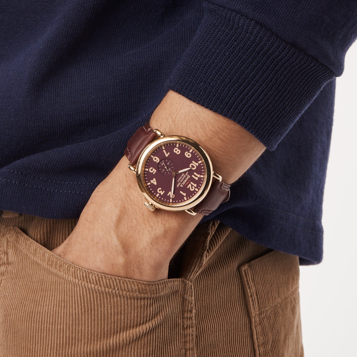 The Runwell 47mm - Oxblood