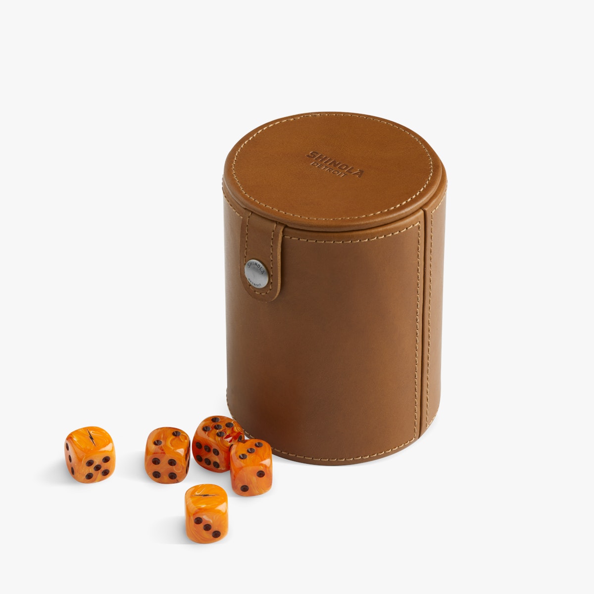 Leather Dice Cup with Dice