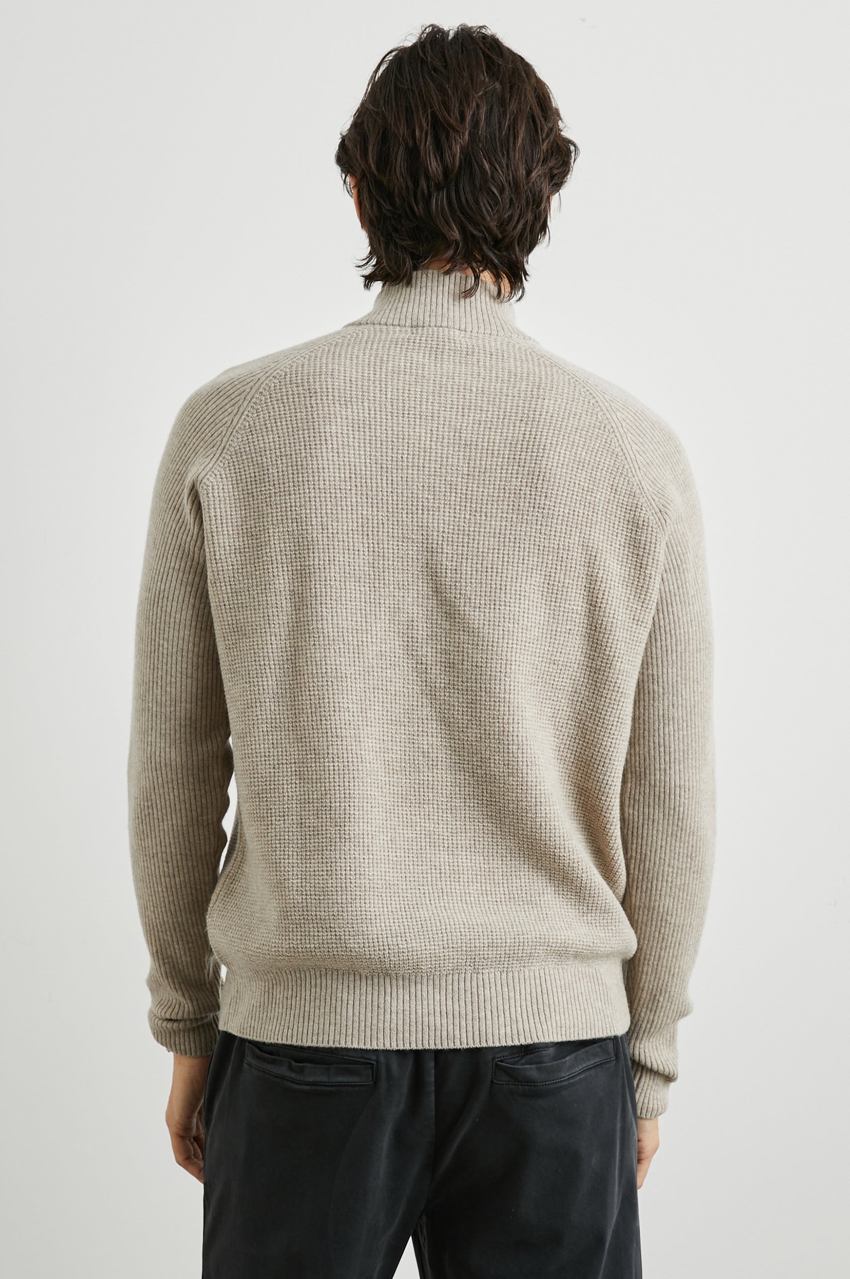 Stark Quarter Zip Oat Melange