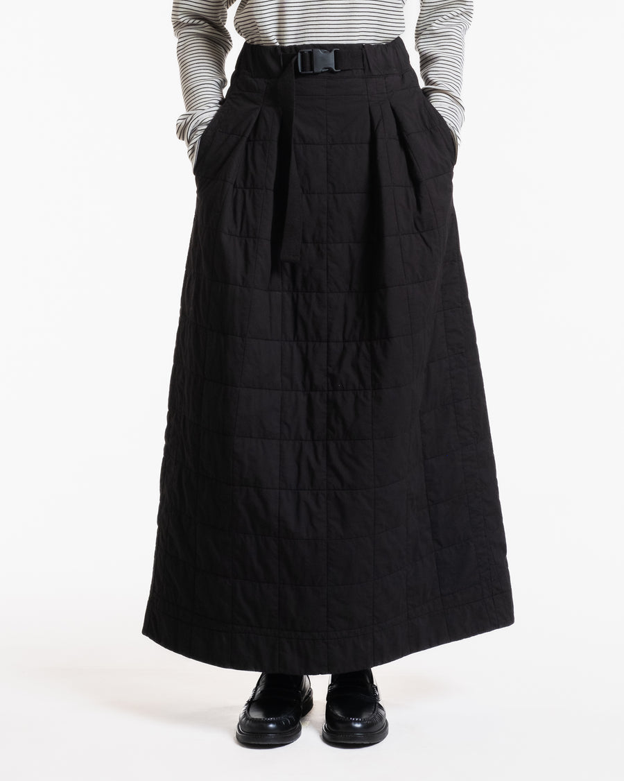 G.o.D Tulip Skirt Cotton Quilt Black