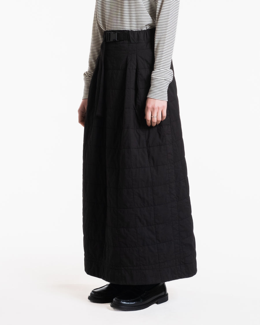 G.o.D Tulip Skirt Cotton Quilt Black