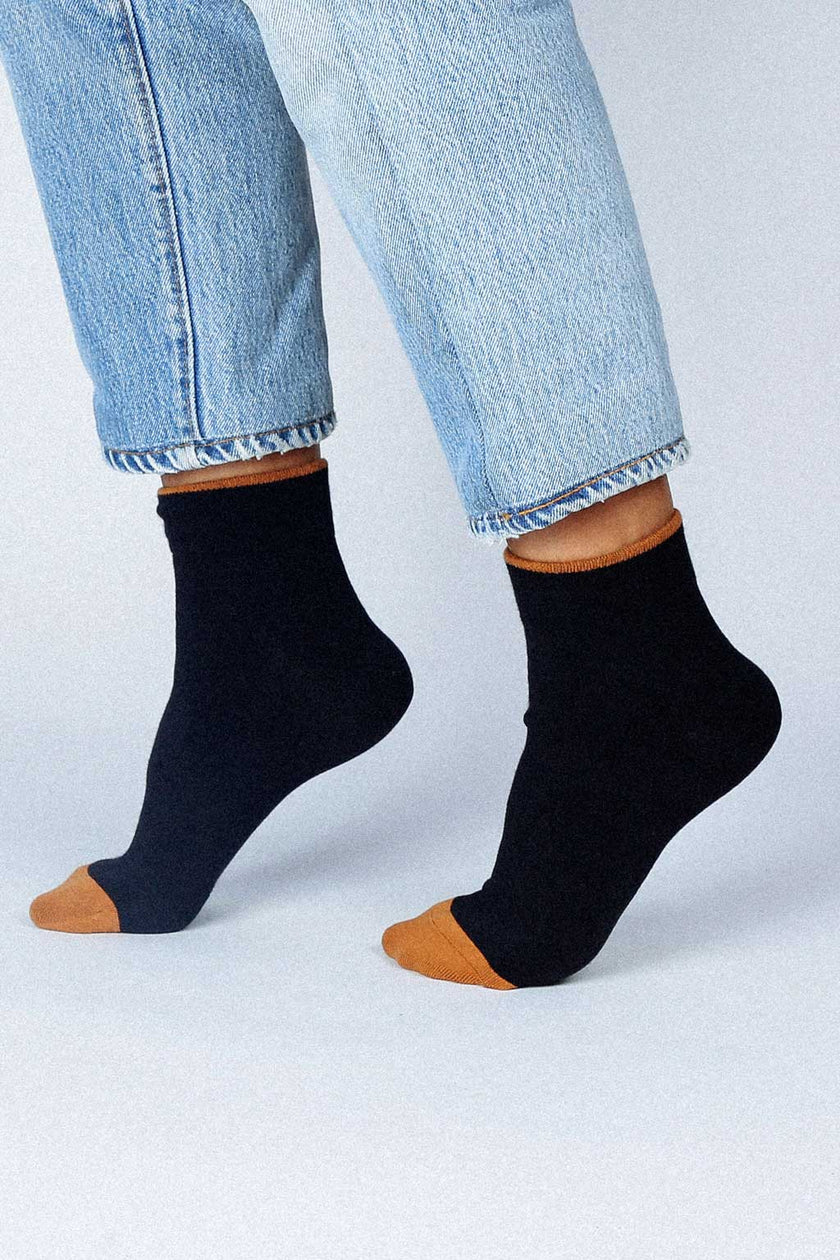 Centre Ankle Sock - Black