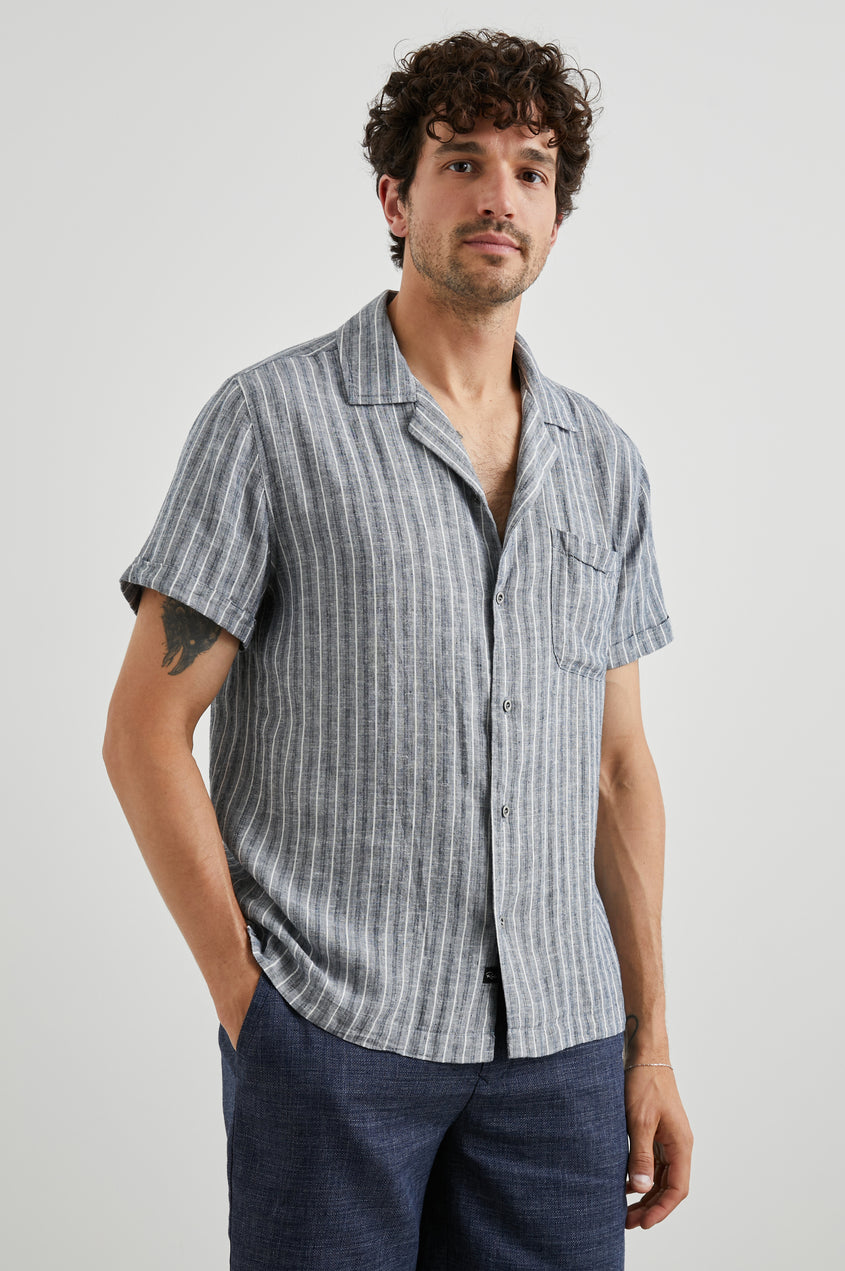 Waimea Shirt - Ocean Mist Stripe