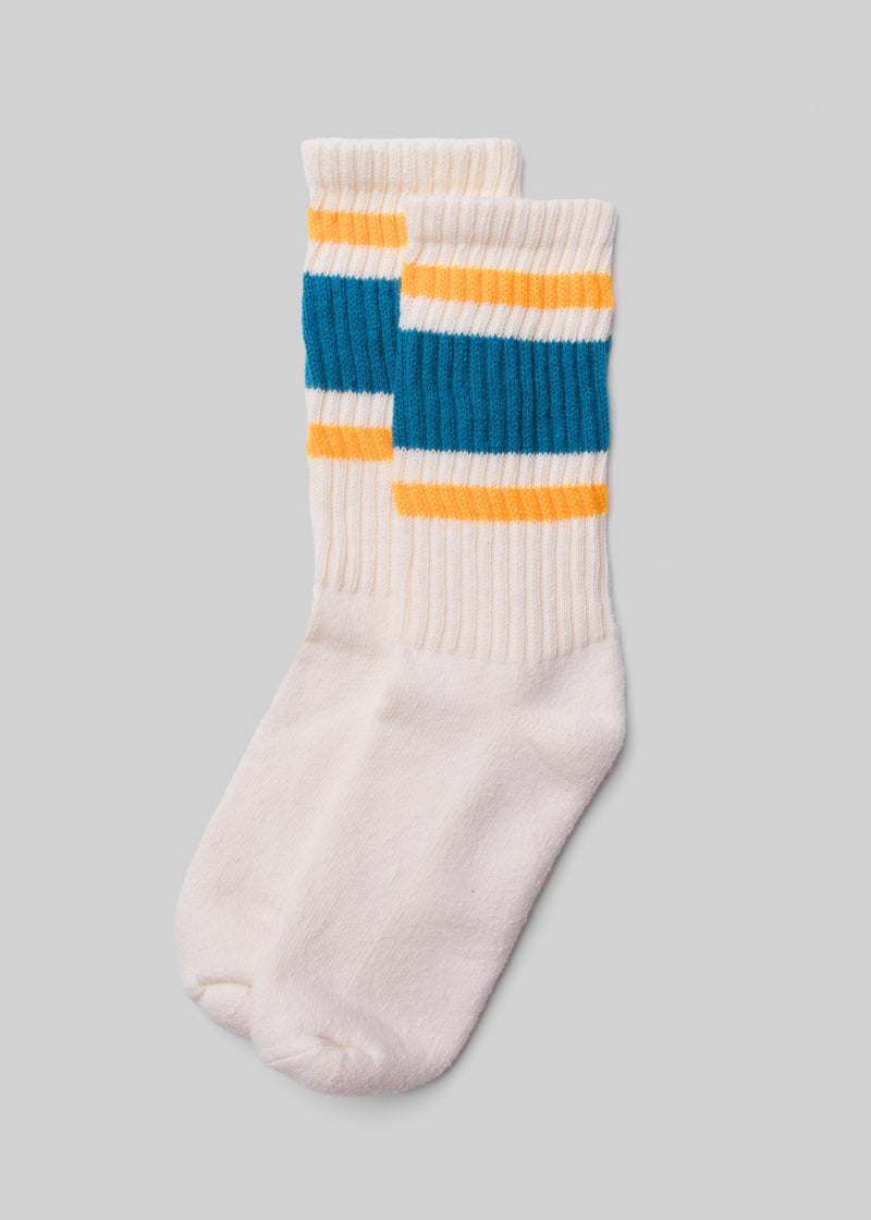 The Retro Strip Crew Socks