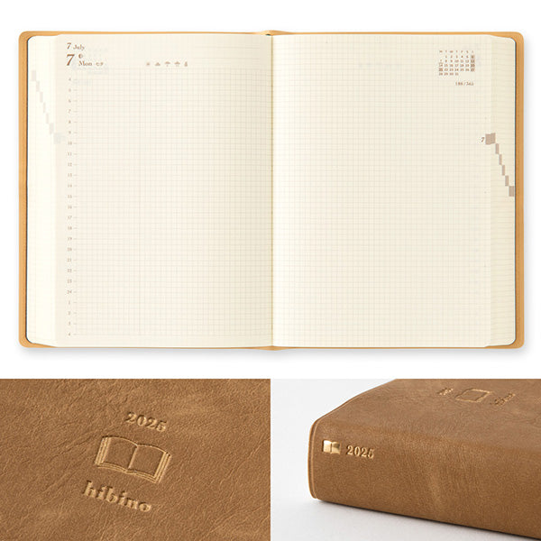 “hibino” 2-page-per-day notebook