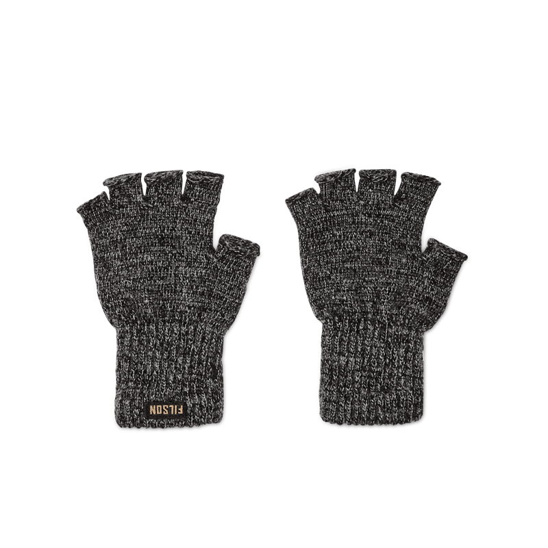 Filson Fingerless Knit Gloves- Charcoal