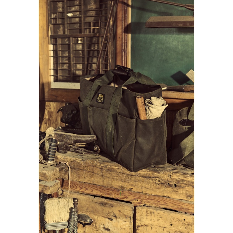 TIN CLOTH COMPACT BRIEFCASE - Otter Green