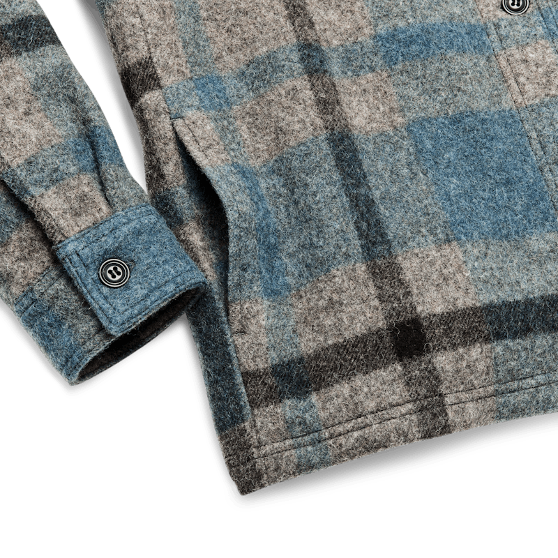 Women's Wool Overshirt - Ballard Plaid