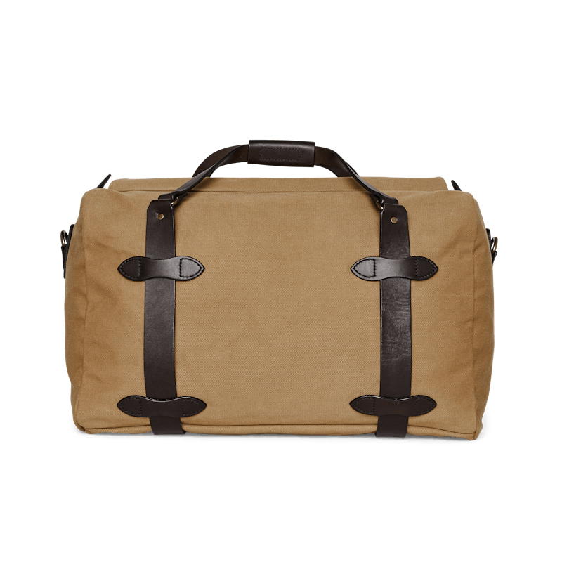 RUGGED TWILL MEDIUM DUFFLE BAG - TAN