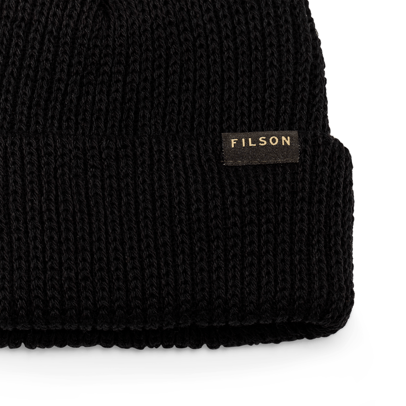 WOOL WATCH CAP - BLACK