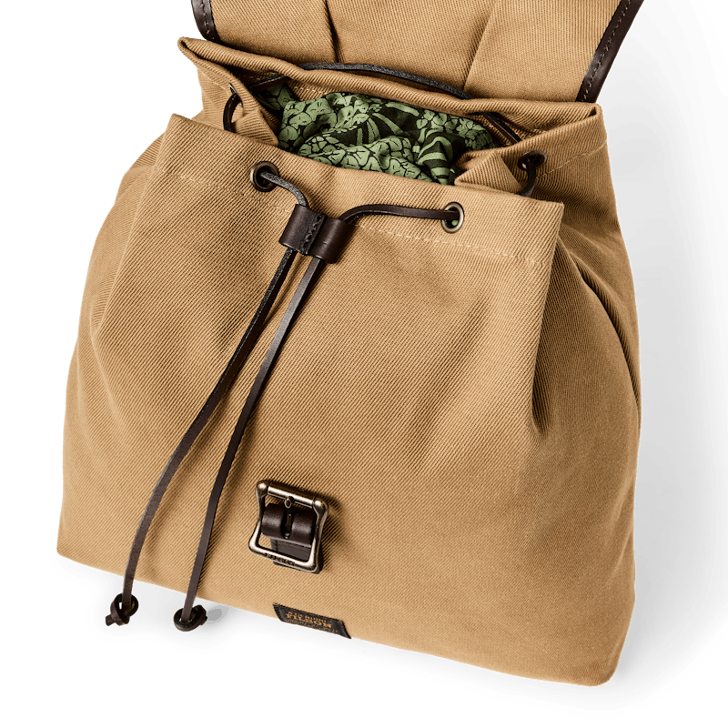 Rugged Twill Drawstring Backpack