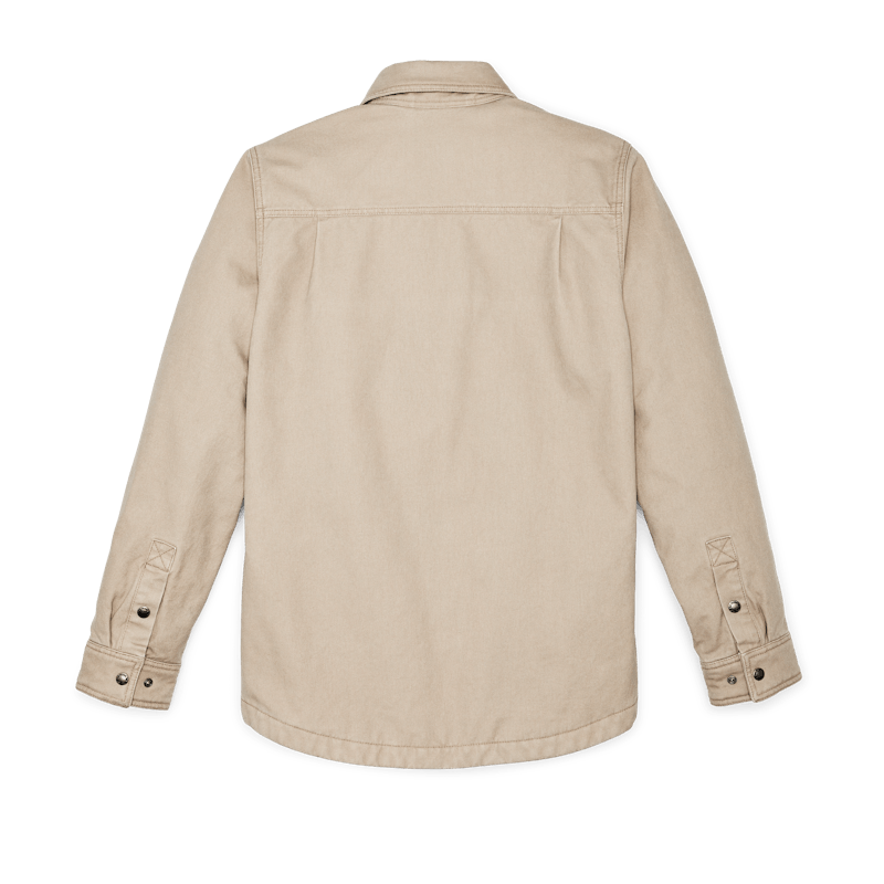 FLEECE LINED JAC-SHIRT - GRAY KHAKI