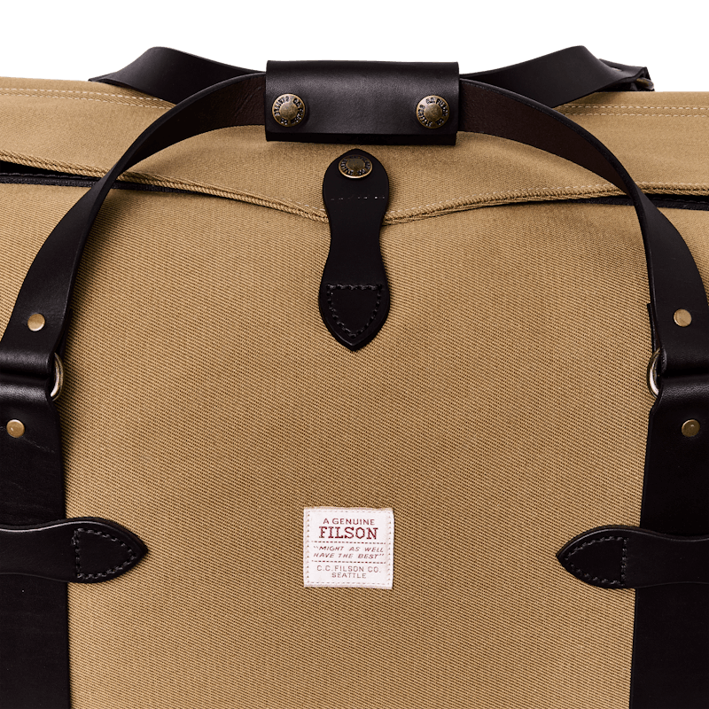 RUGGED TWILL MEDIUM DUFFLE BAG - TAN