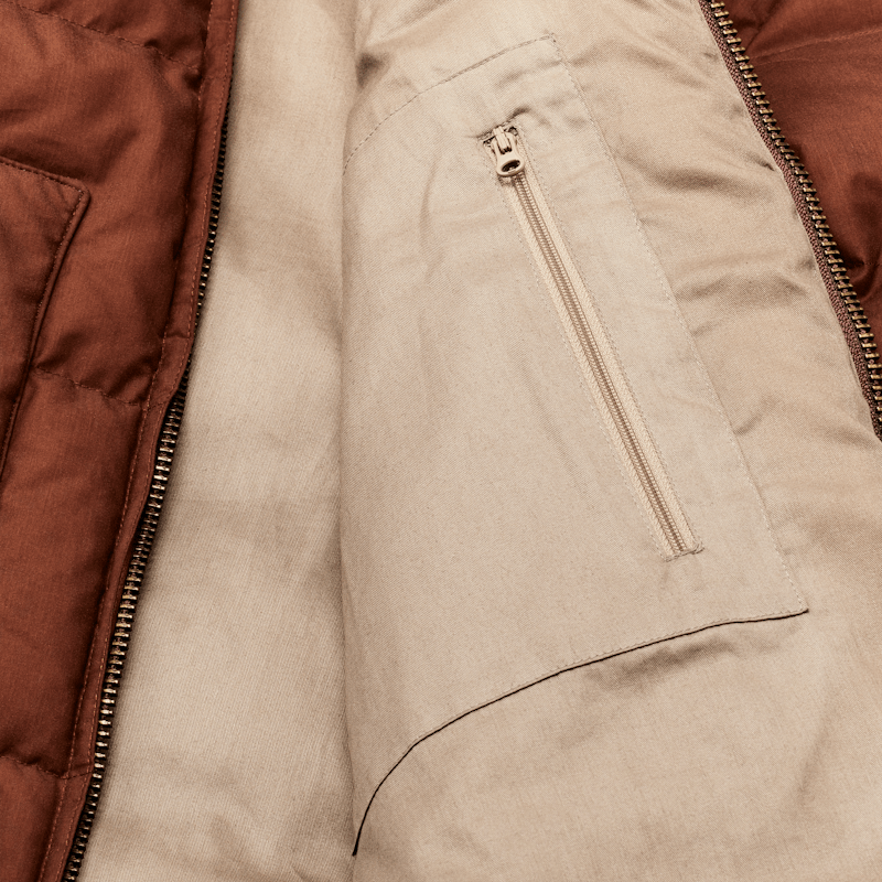 Women's Waxed Down Jacket - Madder Root