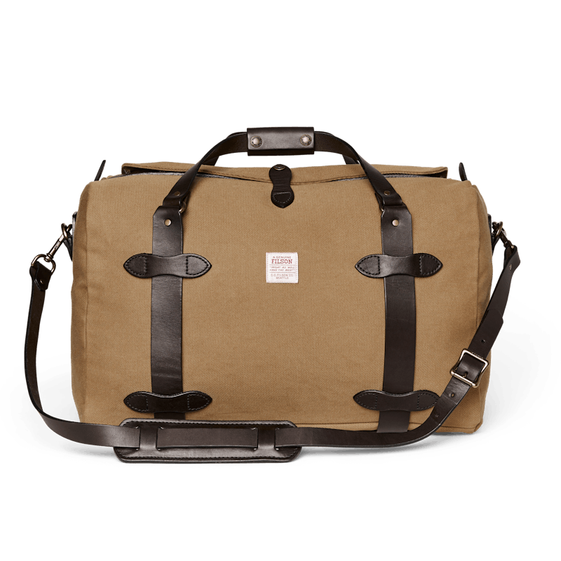 RUGGED TWILL MEDIUM DUFFLE BAG - TAN