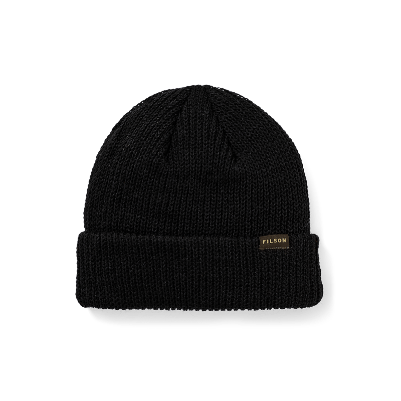 WOOL WATCH CAP - BLACK